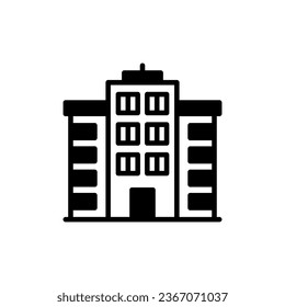 Skyscraper icon in vector. Illustration