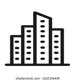 Skyscraper Icon Vector Template Illustration Design