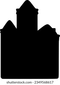 skyscraper isolated vector silhouette icon