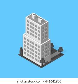 Skyscraper logo building icon