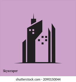 Skyscraper logo design for real estate