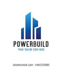Skyscraper logo with technological concepts, and buildings that are sturdy, smart home, modern, building, tower, simple, eyecathing and luxurious