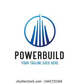 skyscraper logos with technological concepts, and buildings that are sturdy, modern, building, tower, simple, eyecathing and luxurious
