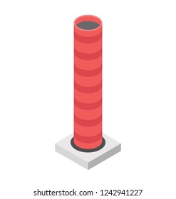 Skyscraper tower building icon 