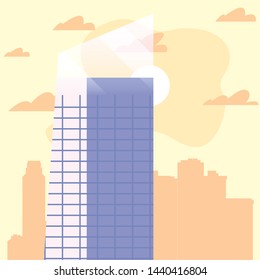 skyscraper urban city sky background