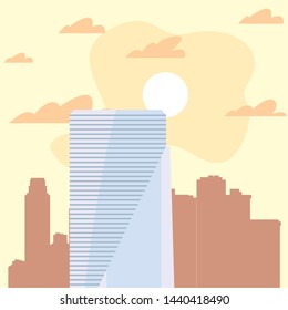 skyscraper urban city sky background