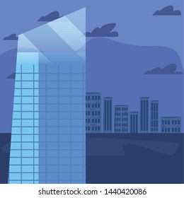 skyscraper urban city sky background