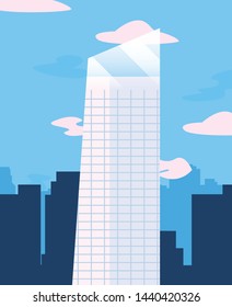 skyscraper urban city sky background