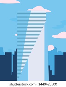 skyscraper urban city sky background