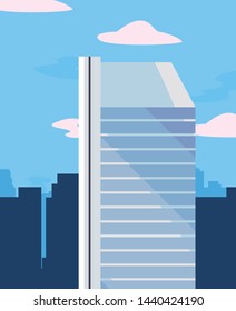 skyscraper urban city sky background