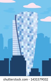 skyscraper urban city town sky background