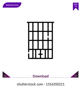skyscraper  vector . Best modern, simple, isolated, type-of-houses , logo, flat icon for website design or mobile applications, UI / UX design vector format