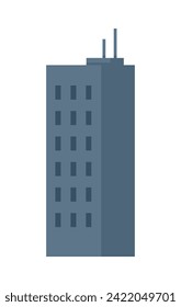 Skyscraper vector illustration. The high facade skyscrapers symbolizes urban landscapes dynamism Urban environments are shaped by multistorey structures skyscrapers The construction industry thrives