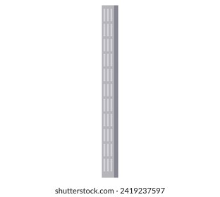 Skyscraper vector illustration. Urban perspectives are enriched by dynamic presence towering skyscrapers Real estate values appreciate with allure high-end residential properties Skyscrapers symbolize