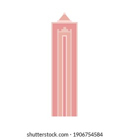 skyscraper in a white background vector illustration design