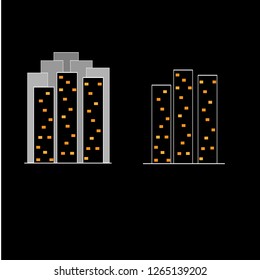 Skyscrapers in the city vector graphics