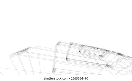 
skyscrapers in hypertrophied perspective, graphic flow