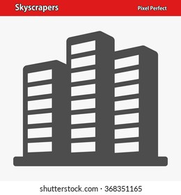 Skyscrapers Icon. Professional, pixel perfect icons optimized for both large and small resolutions. EPS 8 format.