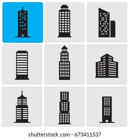 Skyscrapers icons