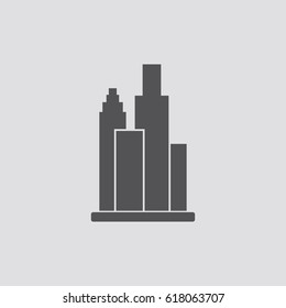 Skyscrapers icon.Vector illustration.