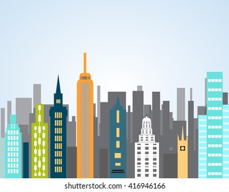 Skyscrapers in a major city