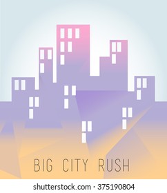 skyscrapers silhouette. vector illustration