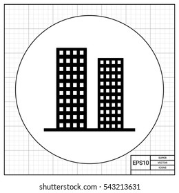 Skyscrapers simple icon