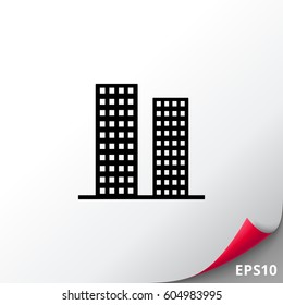Skyscrapers simple icon