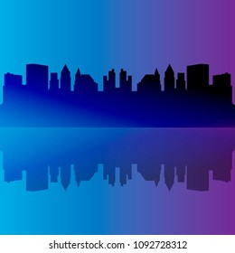 skyscrapers vector illustration
