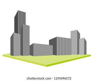 skyscrapers vector illustration
