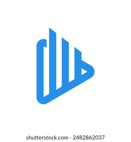 Skyscrapper Building Apartment Abstract Logo Vector Design