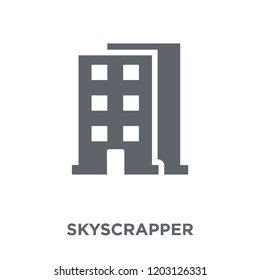 Skyscrapper icon. Skyscrapper design concept from  collection. Simple element vector illustration on white background.