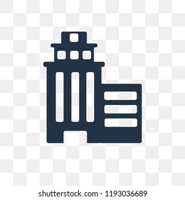 Skyscrapper vector icon isolated on transparent background, Skyscrapper transparency concept can be used web and mobile