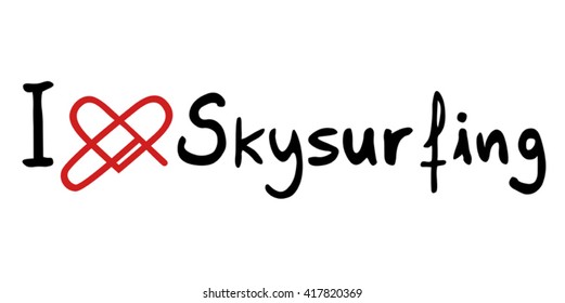 Skysurfing love icon