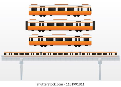 Skytrain. Vector illustration of transportation concept