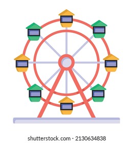 Skywheel in flat trendy style icon 

