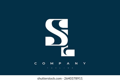 SL Abstract Geometric Logo Design. Modern and elegant logo design with simplistic typography elements, showcasing branding excellence.