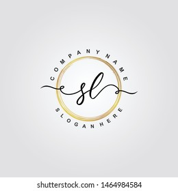 SL Initial beauty floral logo template