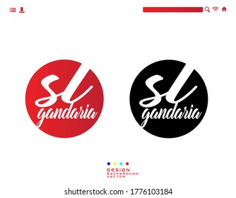 SL initial gandaria home logo for business vector