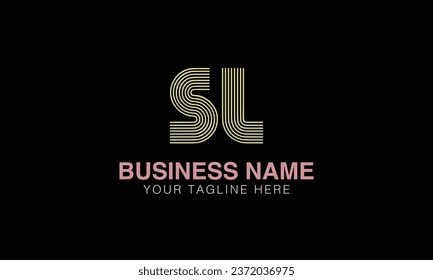 SL initial logo | initial based abstract modern minimal creative logo, vector template image. luxury logotype , real estate homie . typography . initials 