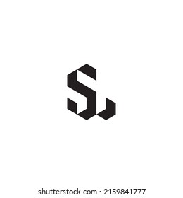 SL initial logo letters in high quality professional design that will print well across any print media