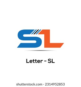 SL letter creative logo design 
