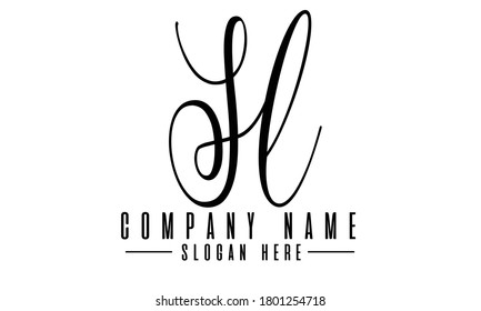 Sl letter initial logo design,Sl logo template  design