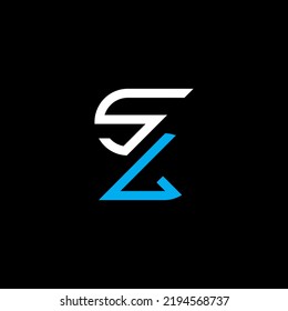 SL Brief Logo kreatives Design mit Vektorgrafik, SL einfach und modern Logo.