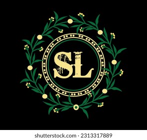 SL letter logo design with a circle shape. SL circle and cube shape logo design. SL monogram, business, real estate logo. SL Logo design with unique and simple design.