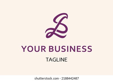 SL letter logo design, monogram, icon, symbol, initials. Enhance your brand's elegance, it combines sophistication. Perfect for luxury or high-end fashion, jewelry store, personal coach branding etc.