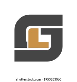 Plantilla vectorial de diseño de logotipo de carta SL.