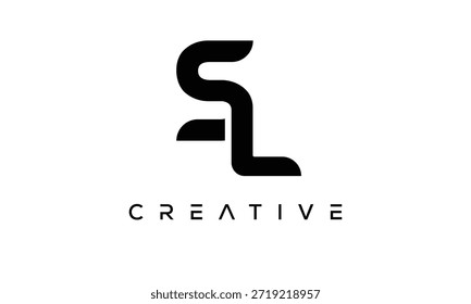 SL Letter Monogram Logo for Modern Creative Brand Identity