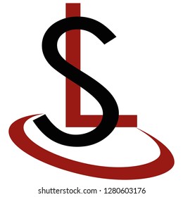 sl letter vector logo