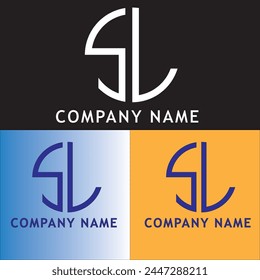 SL Logo Design, Letter mark Logo.